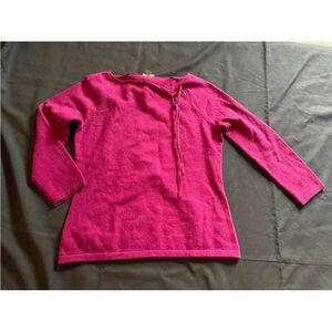 An Taylor 100 p Cashmere women's long sleeve sweater s